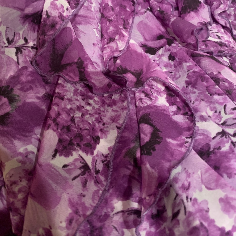 WHBM Strapless Ruffled Midi Dress - Picture 6 of 6